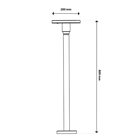 CCT LED 12W 3000-6500K IP65 CORTUS LUMILED Gartenpfostenlampe