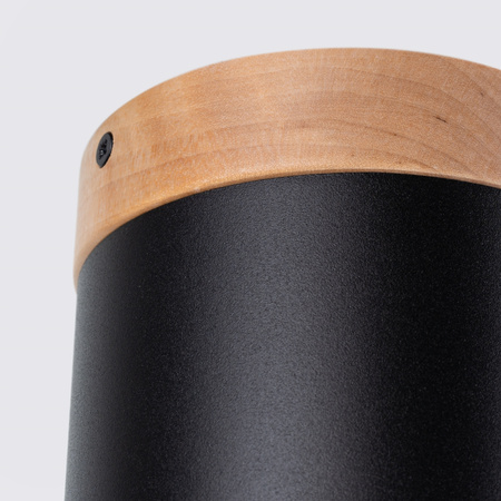 Aufbauleuchte Leuchte Deckenleuchte RIF GU10 Schwarz Skandinavisches Rohr SOLLUX