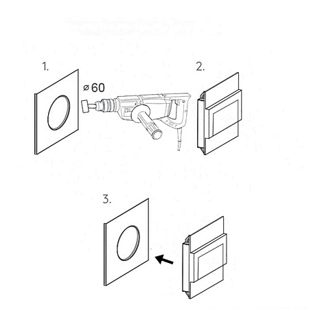Ziko LED-Treppenleuchte weiß 1,5W 4000K Neutral KM LUMILED