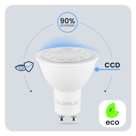 LED Lampen GU10, Glühbirne verstellbar 6W = 50W 580lm 24° 36° 60° 4000K neutral LUMILED