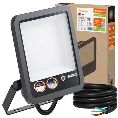 LED-Flutlicht 100W 15000lm 6500K IP66 Schwarz LEDVANCE Flutlicht