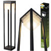 LED 12W 3000K 80cm Schwarz QUERCUS LUMILED Outdoor Standing Post Gartenlampe