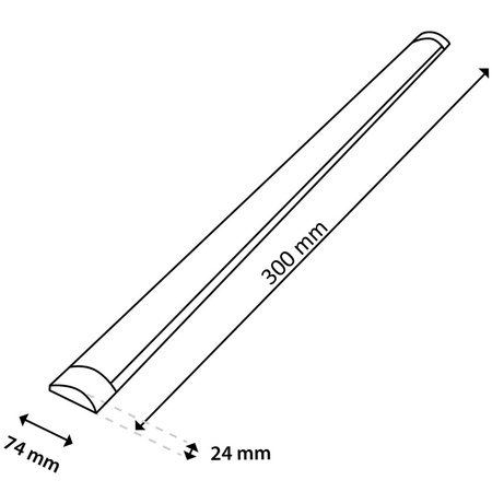 LED-Panel Anbauleuchte Beam 30cm 9W 4000K Neutral Farbe
