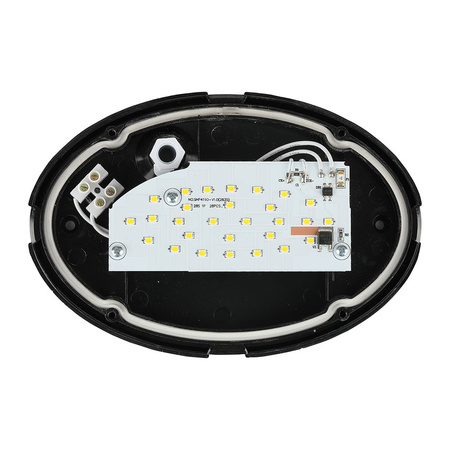 Plafond LED-Deckenleuchte 8W 6400K 560lm IP54 Oval Schwarz VT-8014 V-TAC