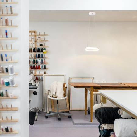 LED FOKKO 9W 3000K WHITE GOLDLUX modische Hängeleuchte Deckenleuchte (Polux)