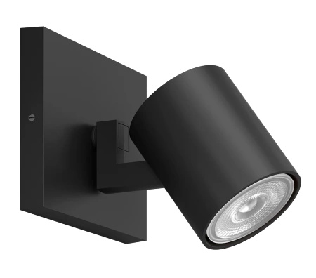 LED RUNNER GU10 Reflektor-Deckenleuchte Schwarz PHILIPS