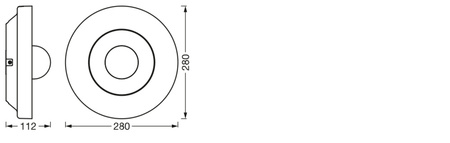 LED-Gartendeckenleuchte 22W 3000K Warm IP44 SMART+ mit WLAN-Kamera mit Bewegungs- und Dämmerungssensor dimmbar LEDVANCE