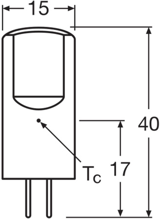 LED Leuchtmittel GY6.35 CAPSULE 2,6W = 28W 300lm 2700K Warm 320° 12V LEDVANCE