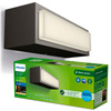 Garten LED-Wandleuchte STRATOSPHERE 3.8W 2700K Warm IP44 Anthrazit PHILIPS