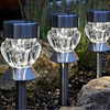 LED-Solar-Gartenlampe eingebettetes CRYSTAL RGB