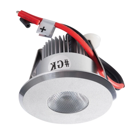 LED-Deckeneinbauleuchte HAXA 1,2W 110lm 3000K Warm Aluminium KANLUX