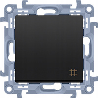 Lichtschalter Einzeltreppenkreuzschalter Schwarz CW7.01/49 KONTAKT SIMON