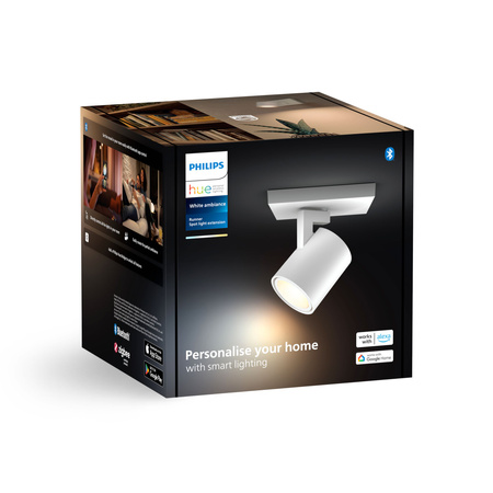 Spot Runner LED Wandleuchte Weiß 4.2W CCT PHILIPS HUE Bluetooth Zigbee