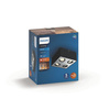 LED-Halogen-Anbauleuchte 4x 4,5W BOX Beweglich Schwarz PHILIPS