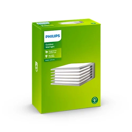 Gartenleuchte LED Wandleuchte SHADES myGarden E27 IP44 Grau PHILIPS