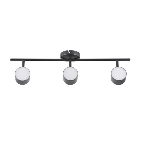 LED-Streifenlampe Decken- und Wandleuchte 12,6W KUBIK 3 Schwarz 3000 K GOLDLUX (Polux)