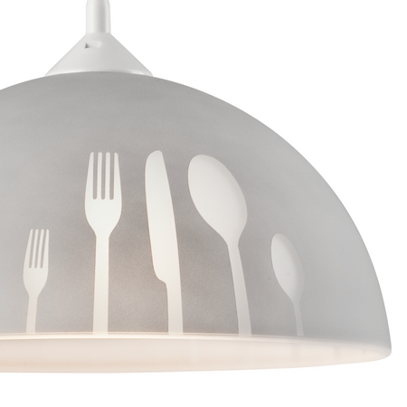 APETITE Decke Pendelleuchte E27 Grau Weiß LM-1.3/5 Lamkur