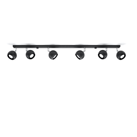 OCULARE Deckenleuchte 6xGU10 Reflektor Halogen Leuchte Beweglich 118cm Schwarz SOLLUX
