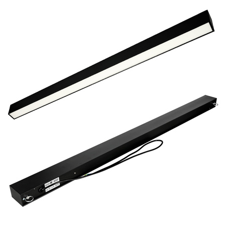 LED Linear Leuchte 20W 2400lm 4000K Neutral IK03 Schwarz Koline Kobi