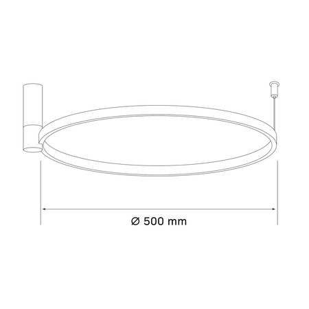LED-Deckenleuchte 20W 2600lm 4000K Neutral Gold NOEMI Sanico Goldlux