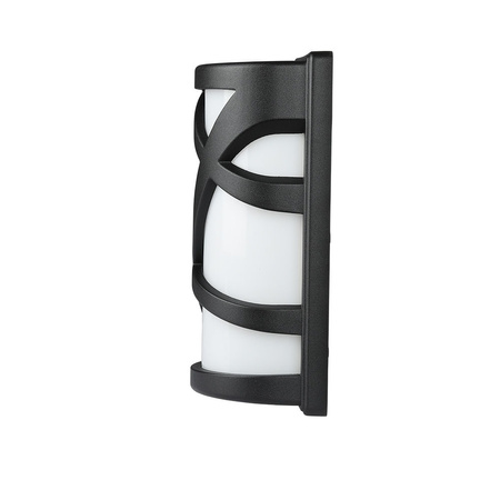 Gartenlampe Elevation Wandleuchte E27 Milchiges Mosaik Schwarz Matt Schirm VT-745 V-TAC
