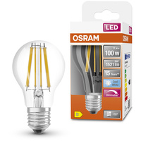 E27 A60 LED Lampen 12W = 100W 1521lm 4000K Neutral 320° Filament Dimmbar OSRAM SUPERSTAR