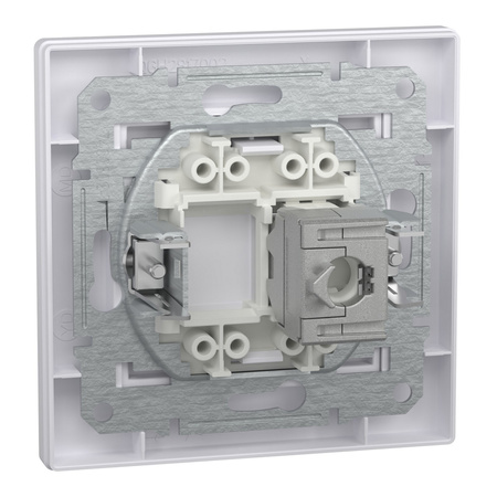 RJ45 Cat. 5e STP Computerbuchse mit Rahmen Weiß SCHNEIDER ASFORA