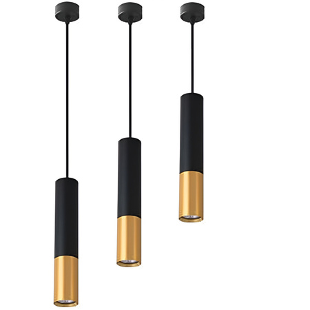 KEON GU10 Verstellbare Pendelleuchte Schwarz und Gold MASTERLED