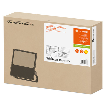 LED-Flutlicht Außenstrahler Dimmbar 100W 11800lm 3000K IP66 Schwarz Flutlicht Ledvance