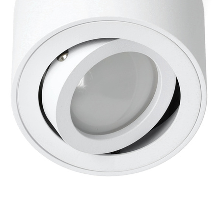 Aufbauleuchte HALOGEN SPOT 50 mm weiß rund beweglich OH36S Kobi