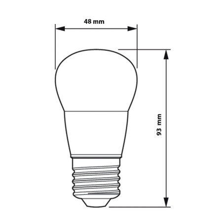 LED-Kugellampe E27 P48 7W = 60W 806lm 2700K Warm PHILIPS