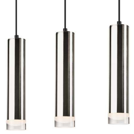 DIEGO Decke Pendelleuchte 3xE27 Schwarz Chrom LM-3.124 Lamkur