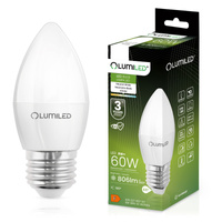 LED Lampen E27, Glühbirne B35 8W = 60W 806lm 180° 4000K neutral LUMILED
