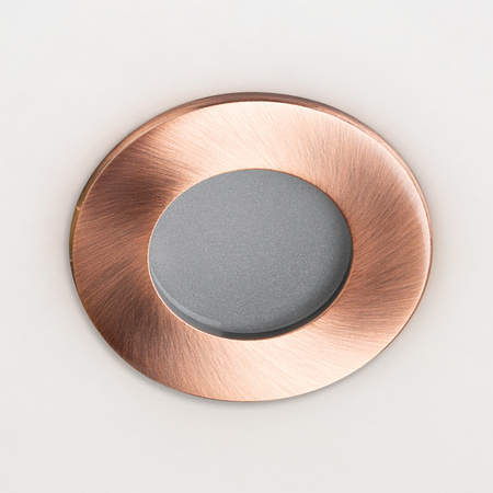 Einbaustrahler GU10, Einbauspot HALOGEN hermetisch für Badezimmer IP44 Kupfer AQUA LUMILED