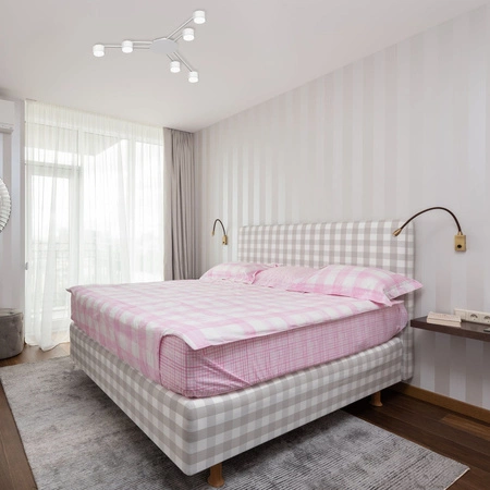 Kronleuchter Deckenleuchte 6x GX53 LED Weiß Modern Videx