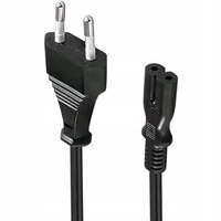 Netzkabel 3m Kabel für Radio TV Netzadapter CEE 7/16 - IEC 320 C7 230V VAYOX