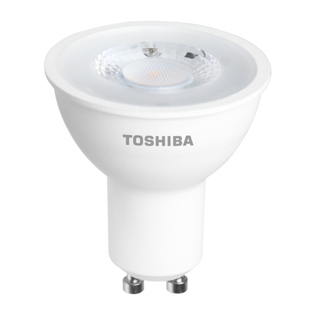 GU10 LED Leuchtmittel, 5 W = 50 W, 345 lm, 3000 K warm, TOSHIBA Spotlight, dimmbar