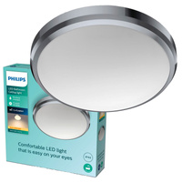 Plafond LED-Anbauleuchte DORIS 6W 2700K IP44 22cm Chrom PHILIPS