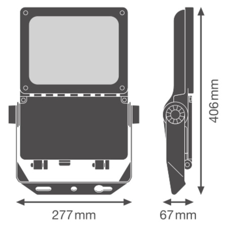 LED-Flutlicht Flutlicht 41W 6200lm 4000K IP66 Weiß Flutlicht Ledvance