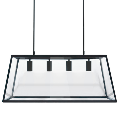 IL MIO FINLAND Kronleuchter Hänge-Deckenleuchte 4xE27 Schwarz - GOLDLUX (Polux)