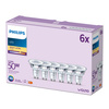 Set mit 6x LED-Halogenlampen GU10 PAR16 4,6W = 50W 355lm 2700K Warm 36° PHILIPS