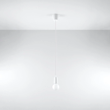 LED-Pendelleuchte DIEGO E27 Überhang Weiß SOLLUX