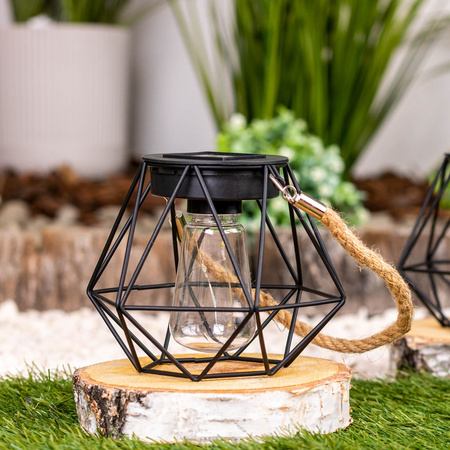 LED Solar Hängelampe Outdoor Gartenlaterne 3000K IP44 Dämmerungssensor