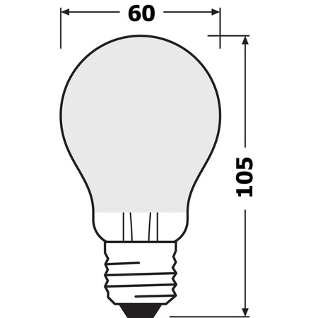 E27 A60 LED Lampen 11W = 100W 1521lm 4000K Neutral 300° CRI90 Filament dimmbar OSRAM SUPER STAR+