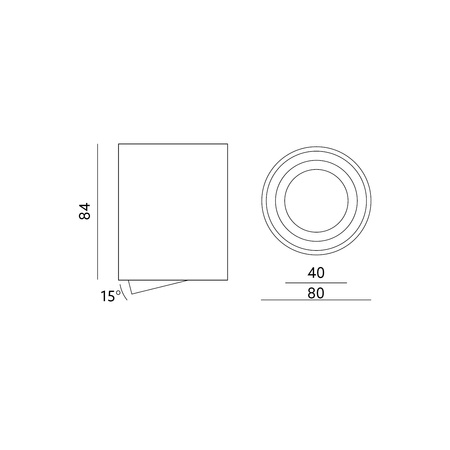 Aufbau-Halogenleuchte Spot OH36L KOBI ROUND MOVABLE GU10 Chrom