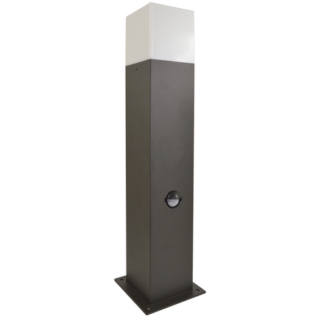 LED-Gartenlampe E27 NEW YORK TUBA Mast 44cm mit Sensor - GOLDLUX (Polux)