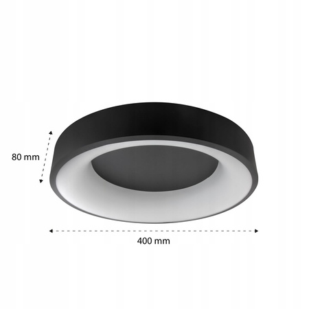 PLAFON LED Kronleuchterlampe GALAXIS NOVA 54W 3000K-6500K schwarz + Fernbedienung