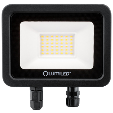 LED-Strahler 30W, LED-Flutlicht ZUME 33000lm 4000K IP65 Schwarz Advanced Lighting Series LUMILED