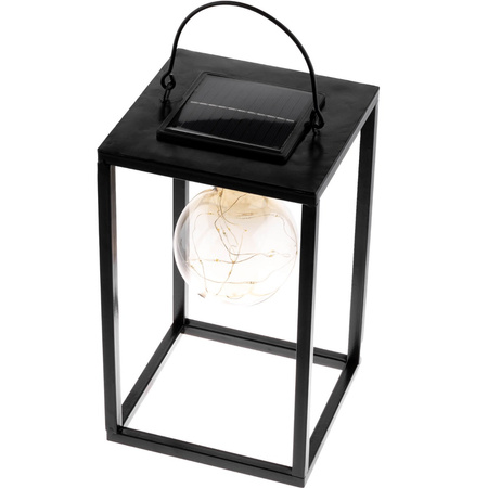 LED-Solarlampe für den Außenbereich Garten stehend Hängelaterne 3000K IP44 26 cm Dämmerungssensor