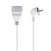 Stromverlängerungskabel Stecker-Buchse mit Erdung 3m 3x1mm 16A Weiß